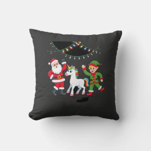 Cojín Decorativo Dabbing Santa Elfo Unicornio Navidad Niños Chicos