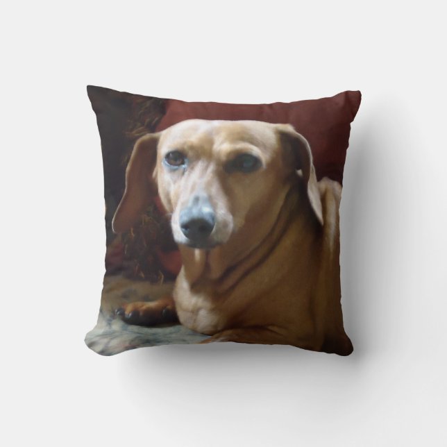 Cojín Decorativo Dachshund (Anverso)