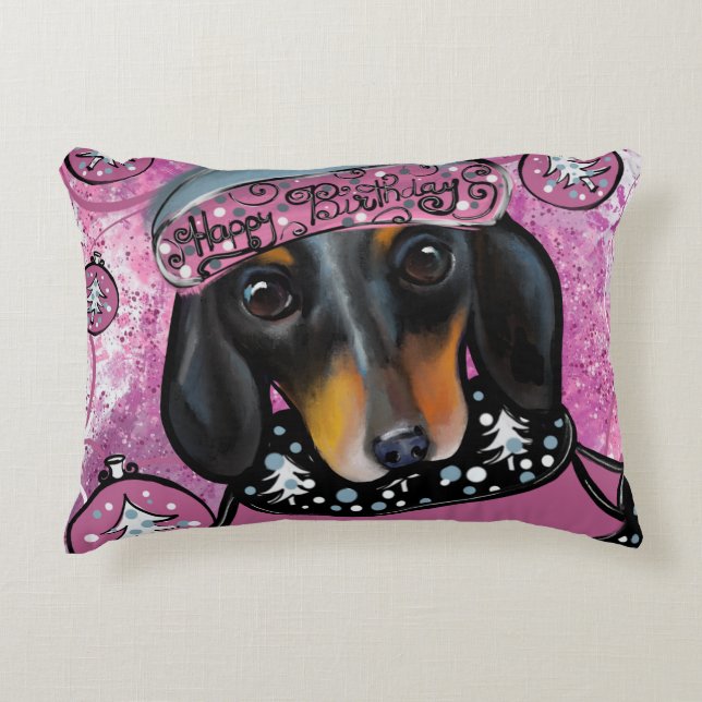 COJÍN DECORATIVO DACHSHUND (Anverso)