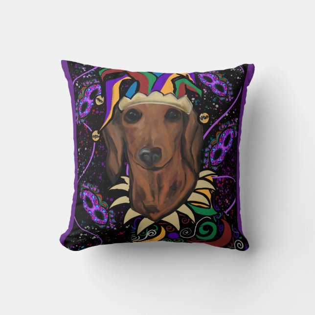 Cojín Decorativo Dachshund (Anverso)