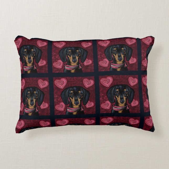 COJÍN DECORATIVO DACHSHUND     (Anverso)