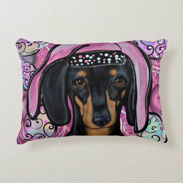 COJÍN DECORATIVO DACHSHUND        (Anverso)