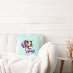 Cojín Decorativo Dachshund Caprichoso