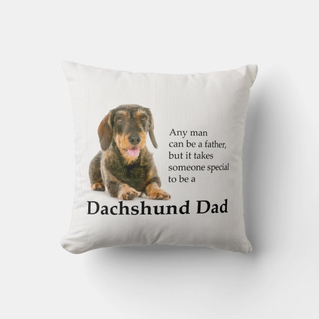 Cojín Decorativo Dachshund Dad Pillow (Anverso)