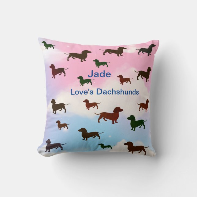 Cojín Decorativo Dachshund Lover (Anverso)