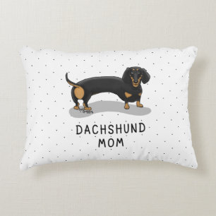 Cojín Decorativo Dachshund Mom (S black & tan) - Cute dog Mom