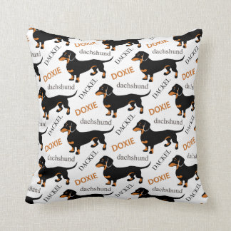 Cojín Decorativo Dachshund o modelo lindo de Doxie