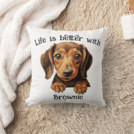 Cojín Decorativo Dachshund personalizado