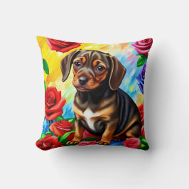 Cojín Decorativo Dachshund Pug Cuppy Perro Colorous Pillow