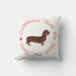 Cojín Decorativo Dachshunds Hacen Mi Mundo