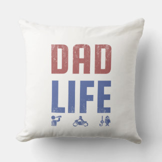 Cojín Decorativo Dad Life SVG - Diseño de cosecha del Día del Padre
