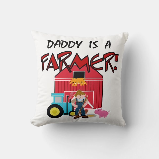 Cojín Decorativo daddyisafarmerTEE (Anverso)