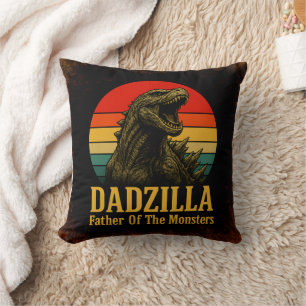 Cojín Decorativo Dadzilla Padre De Los Monstruos Día Del Padre
