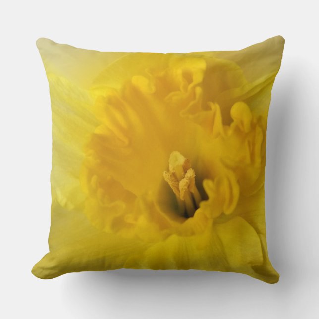 Cojín Decorativo daffodil amarillo (Anverso)