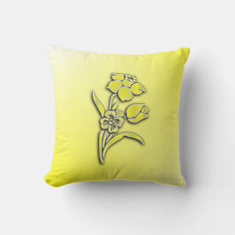 Cojín Decorativo Daffodil amarillo