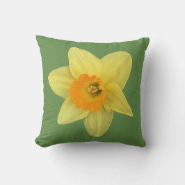 Cojín Decorativo Daffodil de primavera amarilla