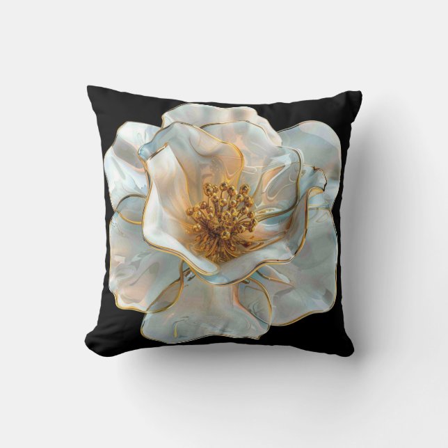 Cojín Decorativo Daffodil de vidrio (Anverso)