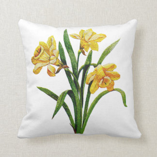 Cojín Decorativo Daffodis dorados bordados
