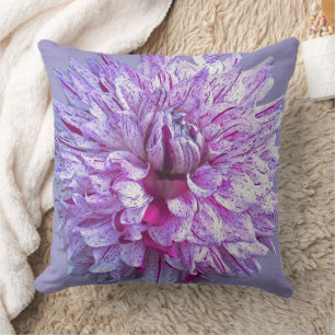 COJÍN DECORATIVO DAHLIA PURPLE Y BLANCA/ FLORAL