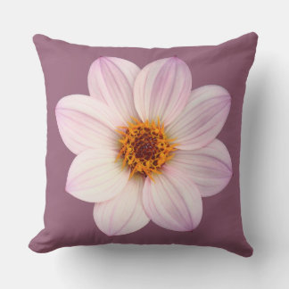 Cojín Decorativo Dahlia rosa en #945E76