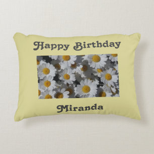 Cojín Decorativo Daisies blancos personalizados