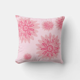 Cojín Decorativo Daisies de color rosa suave
