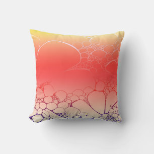 Cojín Decorativo Daisies de puesta de sol rosa