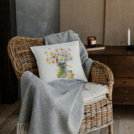 Cojín Decorativo Daisies y miel para ti