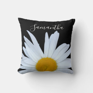 Cojín Decorativo Daisy Black White Script Tote Bag