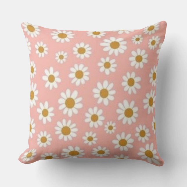 Cojín Decorativo Daisy blanco (Anverso)
