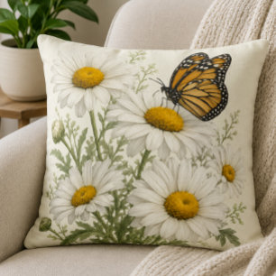 Cojín Decorativo Daisy & Butterfly Bloom