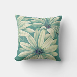 Cojín Decorativo Daisy crema verde osteospermum pillow