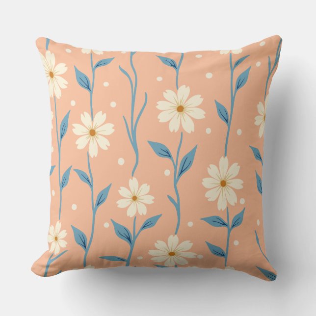 Cojín Decorativo Daisy Dot Vineland Peach Pillow (Anverso)