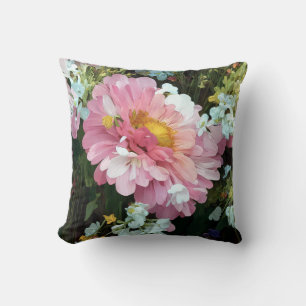 Cojín Decorativo Daisy en rosa