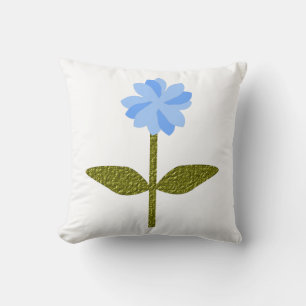Cojín Decorativo Daisy Flower Bonito Blue Pillow