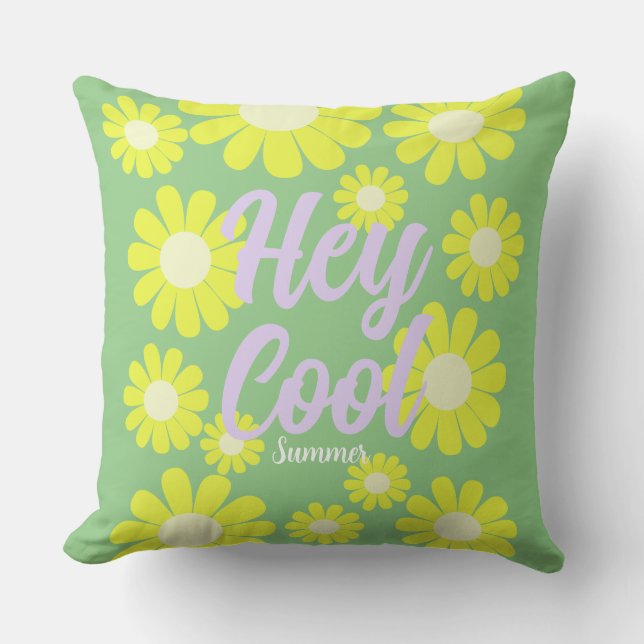 Cojín Decorativo Daisy Green (Anverso)