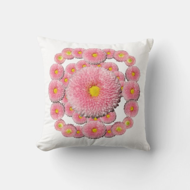 Cojín Decorativo Daisy Mandala Throw Cushion (Anverso)