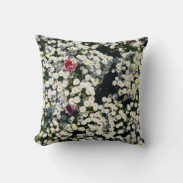 Cojín Decorativo Daisy Meadow Polyester Throw Pillow