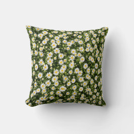 Cojín Decorativo Daisy Meadow Polyester Throw Pillow