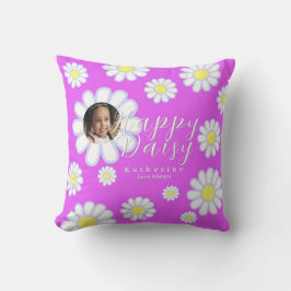 Cojín Decorativo Daisy Simple Photo Violet