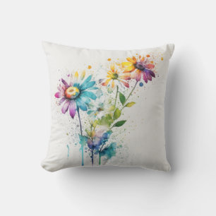 Cojín Decorativo Daisy Spatter, colores vivos,