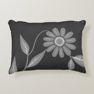 Cojín Decorativo Daisy Única de Carbón de Época Moderna