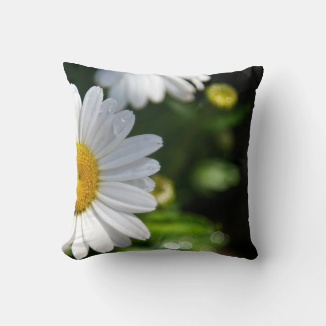 Cojín Decorativo Daisy Water Droplets Pillow (Anverso)