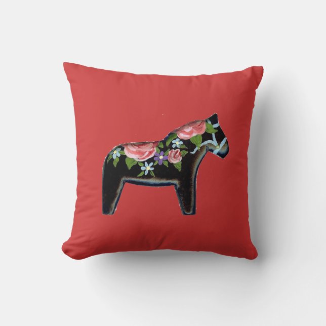 Cojín Decorativo Dala Horse American MoJo Pillow (Anverso)