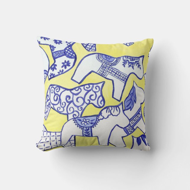 Cojín Decorativo Dala Horse American MoJo Pillow (Anverso)
