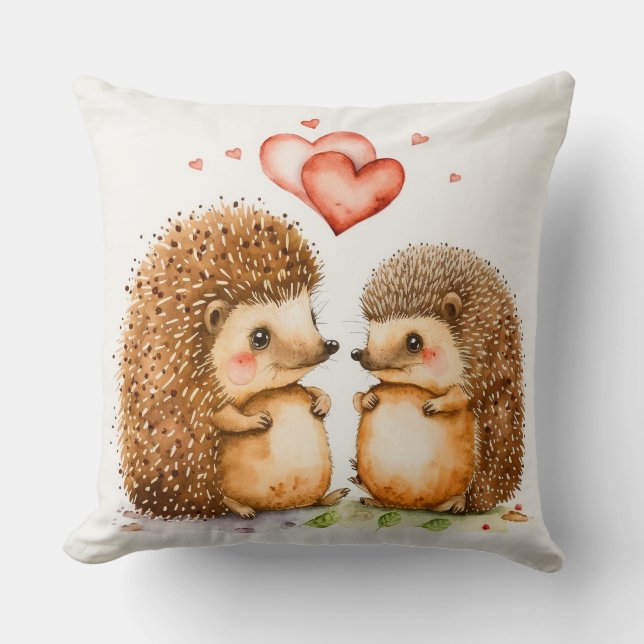 Cojín Decorativo Dale y Peggy Valentine Hedgehoglow Pillow (Anverso)