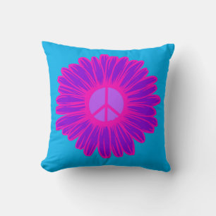 Cojín Decorativo Dalia de la Paz Rosa y Purpura