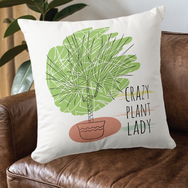Cojín Decorativo Dama de planta loca (Subido por el creador)