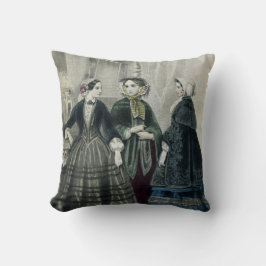 Cojín Decorativo Damas Vintage victoriana mujer de moda
