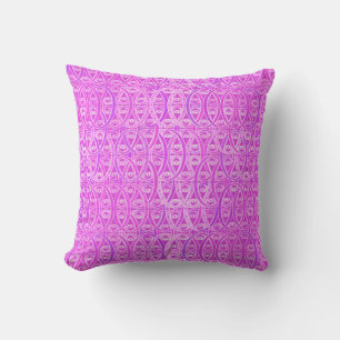 Cojín Decorativo damasco árabe - lavanda y orquídea